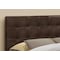 Monarch Specialties Bed, Headboard Only, Queen Size, Bedroom, Upholstered, Pu Leather Look, Brown, Transitional I 6000Q - alternate 2